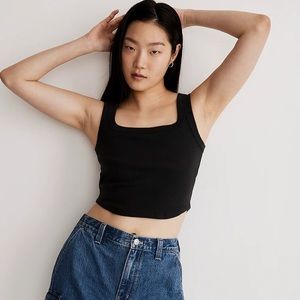 Madewell tailored crop tank